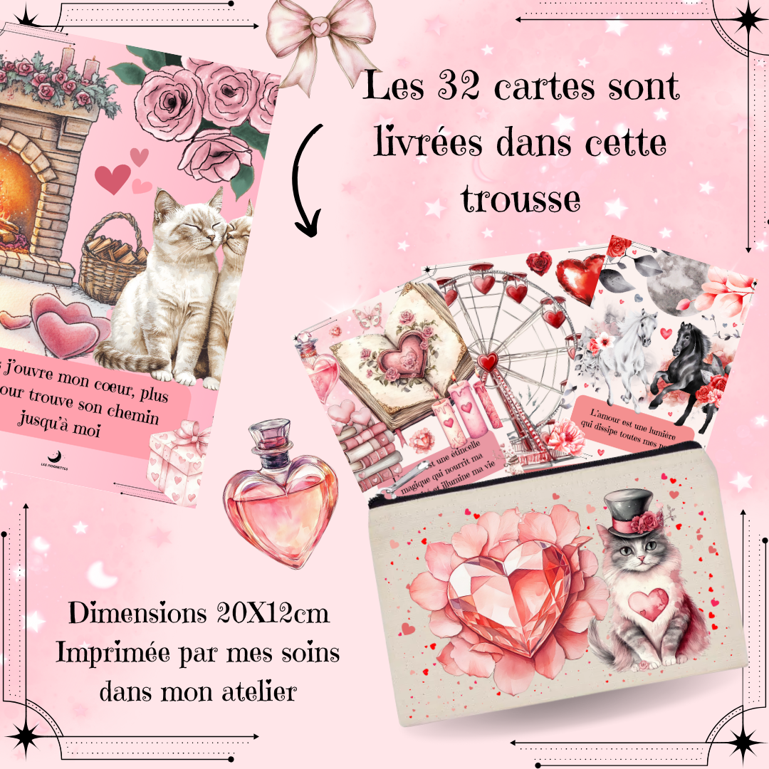 Les Moonettes - Vendita all'ingrosso Tarocchi - 32 Carte di Affermazioni Positive - Incantesimi d’Amore3