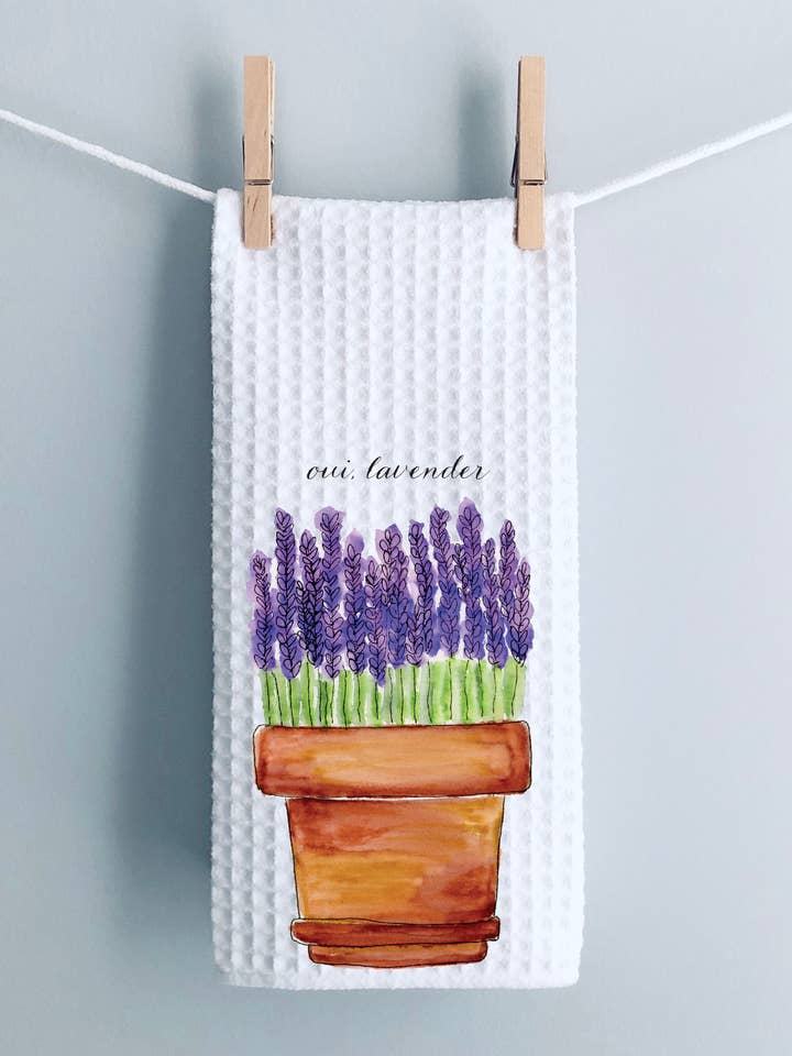 Oui Lavender handdoek voor wholesale door Krafty Inc