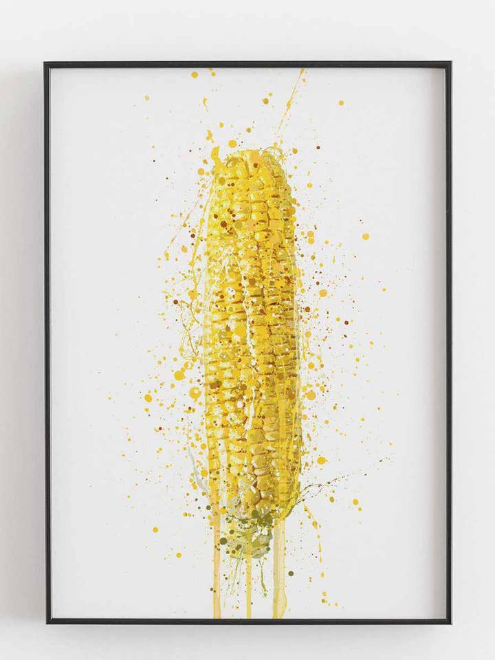 Wandkunstdruck „Corn On The Cob“, Gemüse für den Großhandel von We Love Prints