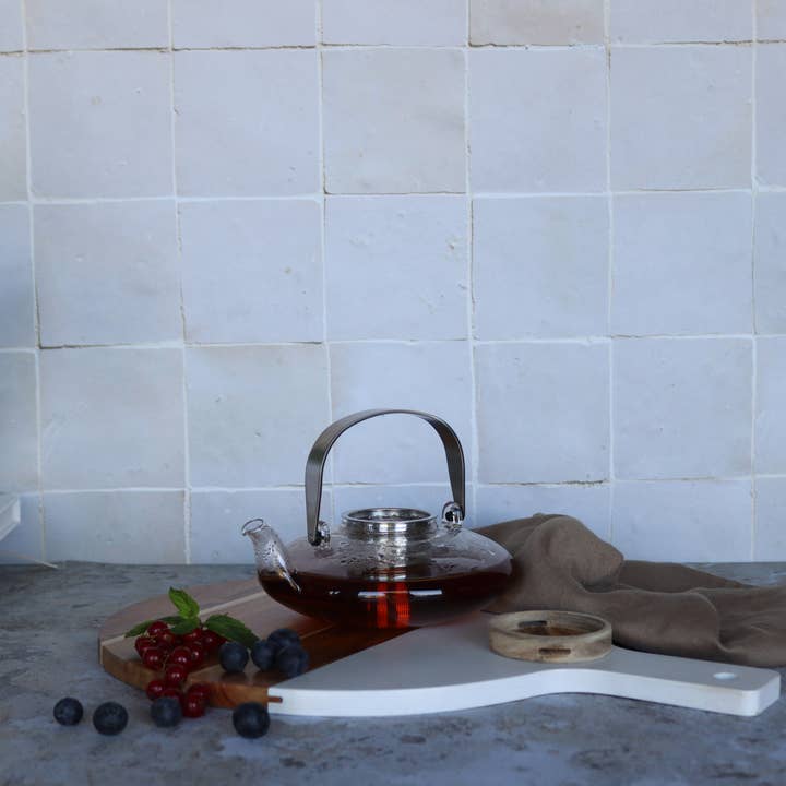 Ogo living - Wholesale Tea Pot - Sophia borosilicate glass teapot with acacia lid 500ml1