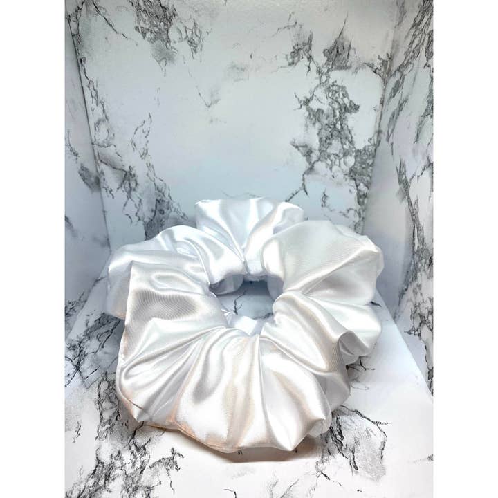 Enchanted Scrunch - Wholesale Scrunchie - Women’s - White Silk Scrunchie3