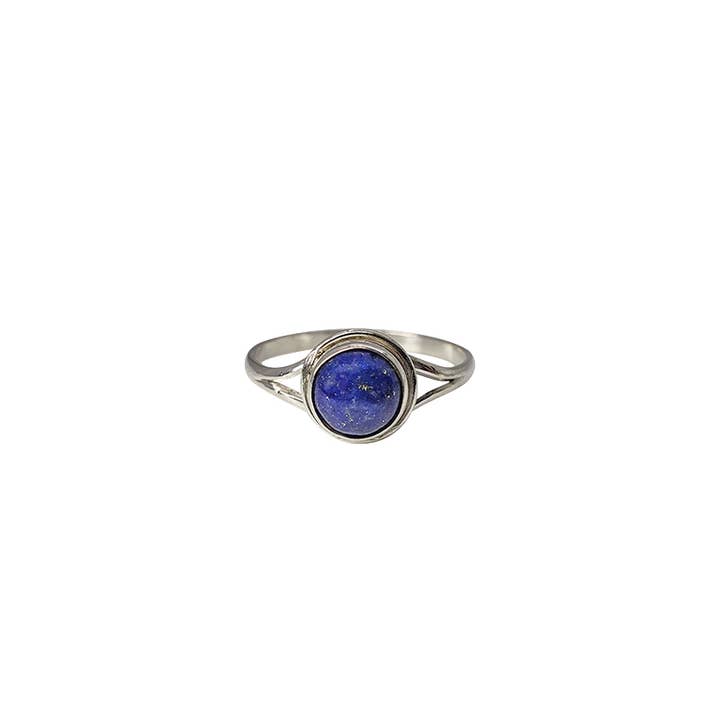 Amberman - Wholesale Single Stone/Solitaire Ring - Lapis Sterling Silver Ring