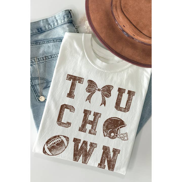 T-shirt à manches courtes Touch Down pour la vente par Amused by Blue