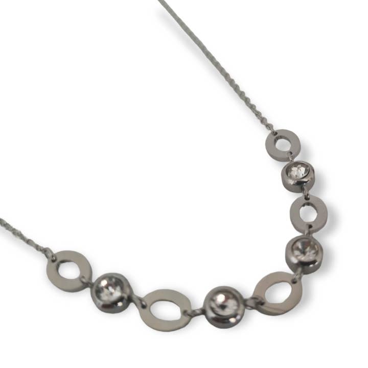 COLLAR ACERO H-1553 PLATEADA para venta al por mayor de Mayachi