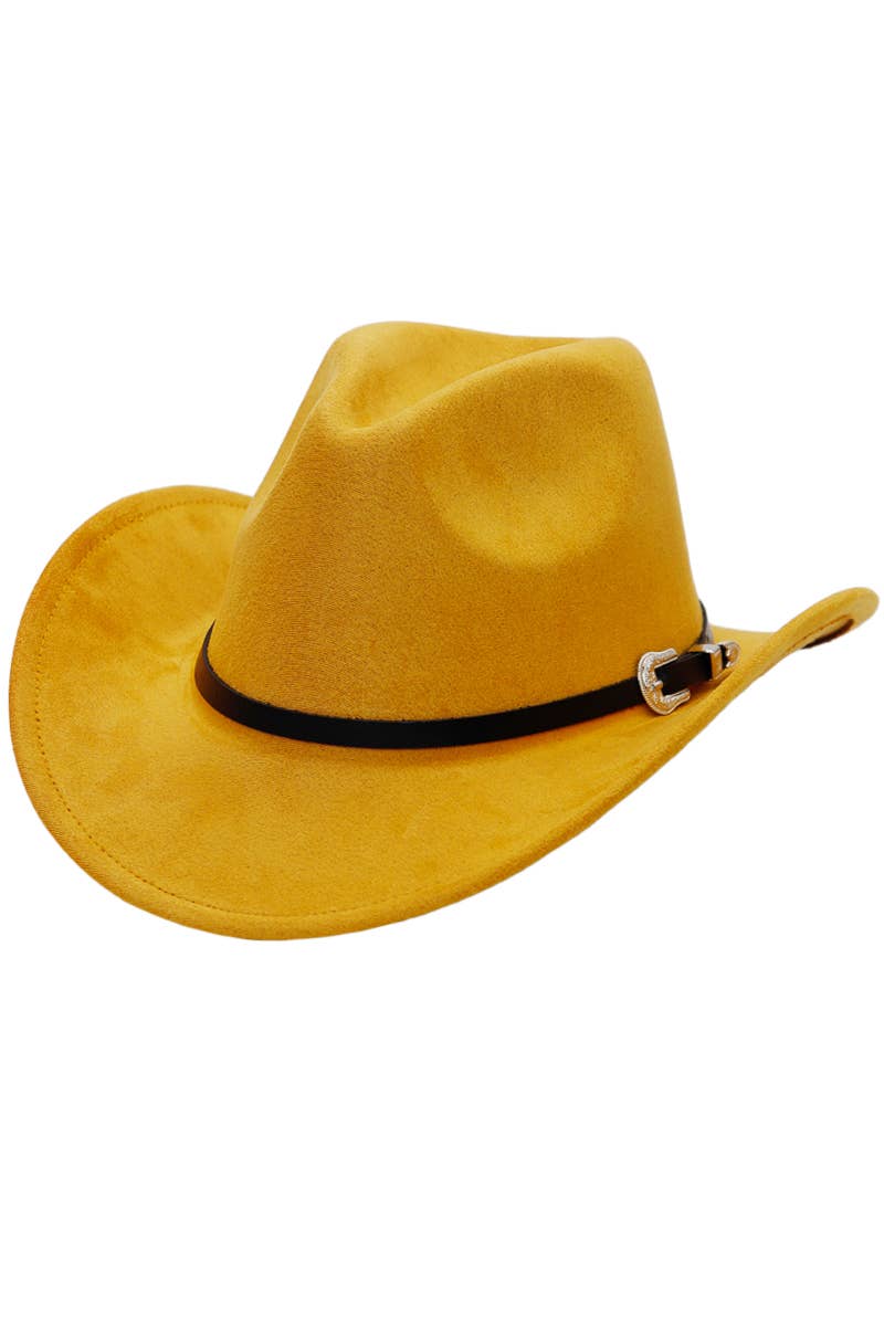 Cap Zone – Engroshandel Cowboyhat - Unisex – Western spænde bælte imiteret nubuck ruskind cowboyhat13