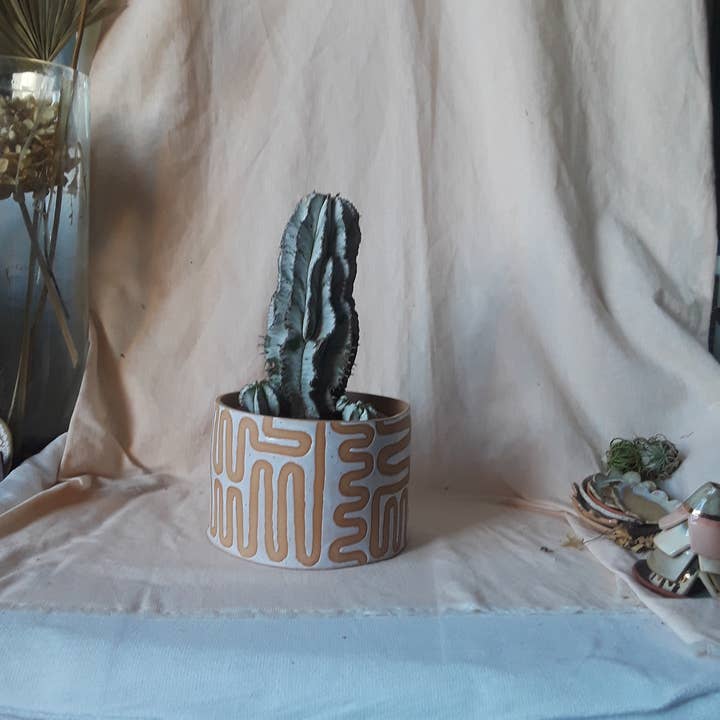 CURIOUS CLAY – Engroshandel Plantekrukke – Vrikke mønster Planter4