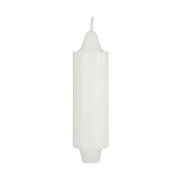 General Wax- Candles - Wholesale Pillar Candle - 5" Coach White -72 Candles