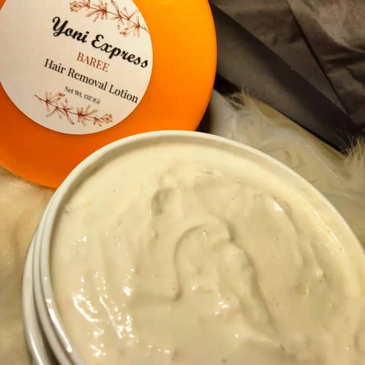 Lotion dépilatoire BAREE pour la vente par Yoni Express LLC