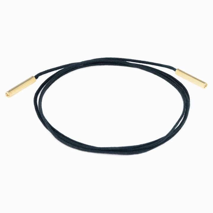 Adjustable Tie Up Gold Plated Choker for wholesale by Viviane Guenoun