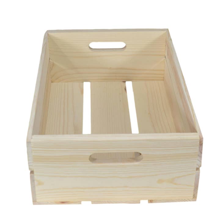 Poole & Sons Inc. - Wholesale Decorative Box - Wooden Hand Hole Crate 18 x 12″ (Bulk)1