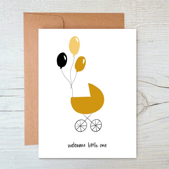 cheekymariePaperCo. - Vendita all'ingrosso Biglietto di auguri per la nascita - Benvenuto Piccolino | Nuovo Bebè | Congratulazioni