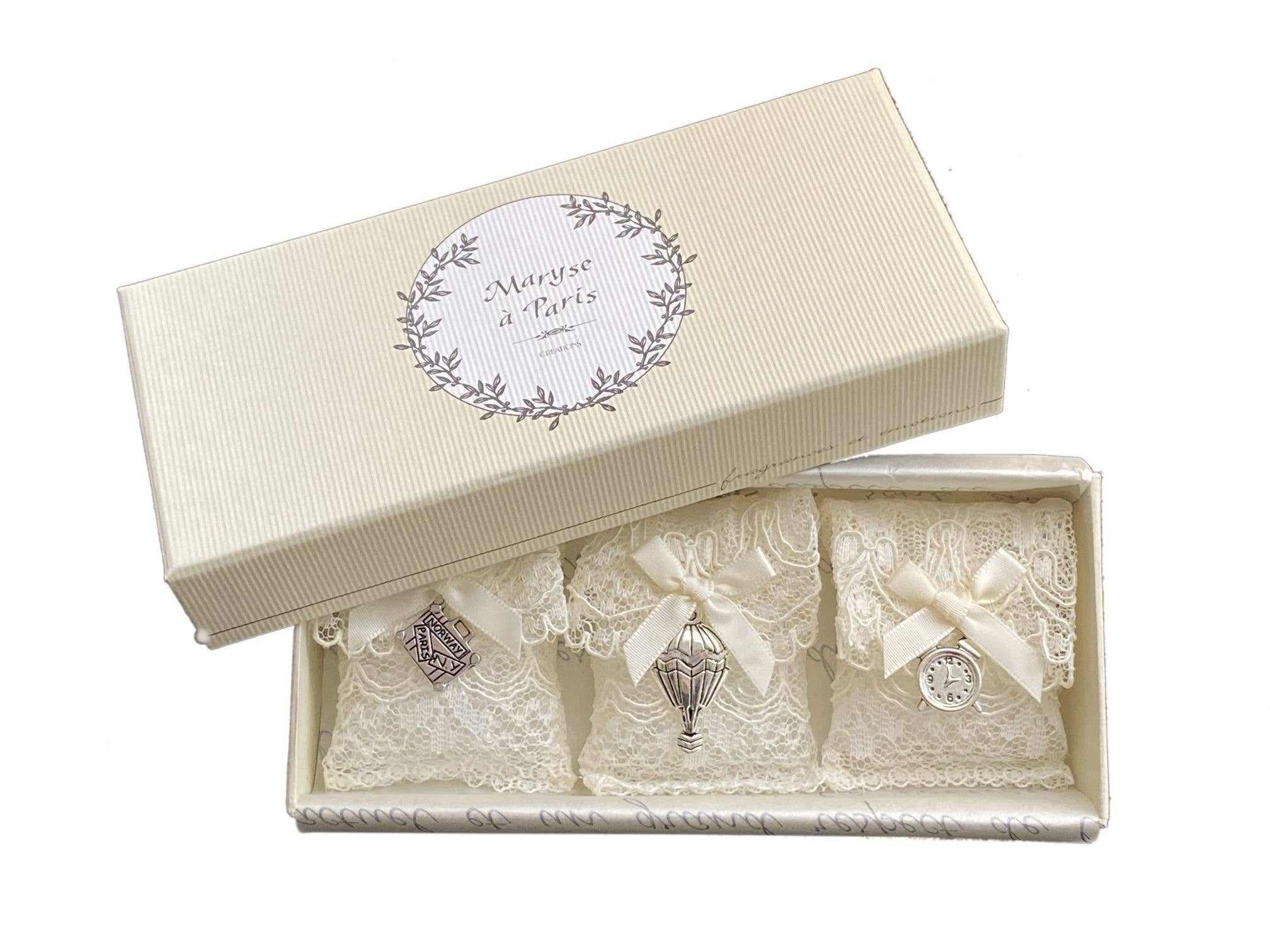 Maryse a paris - Wholesale Sachet - The World Tour - Set of 3 Sachets (White Flowers)0