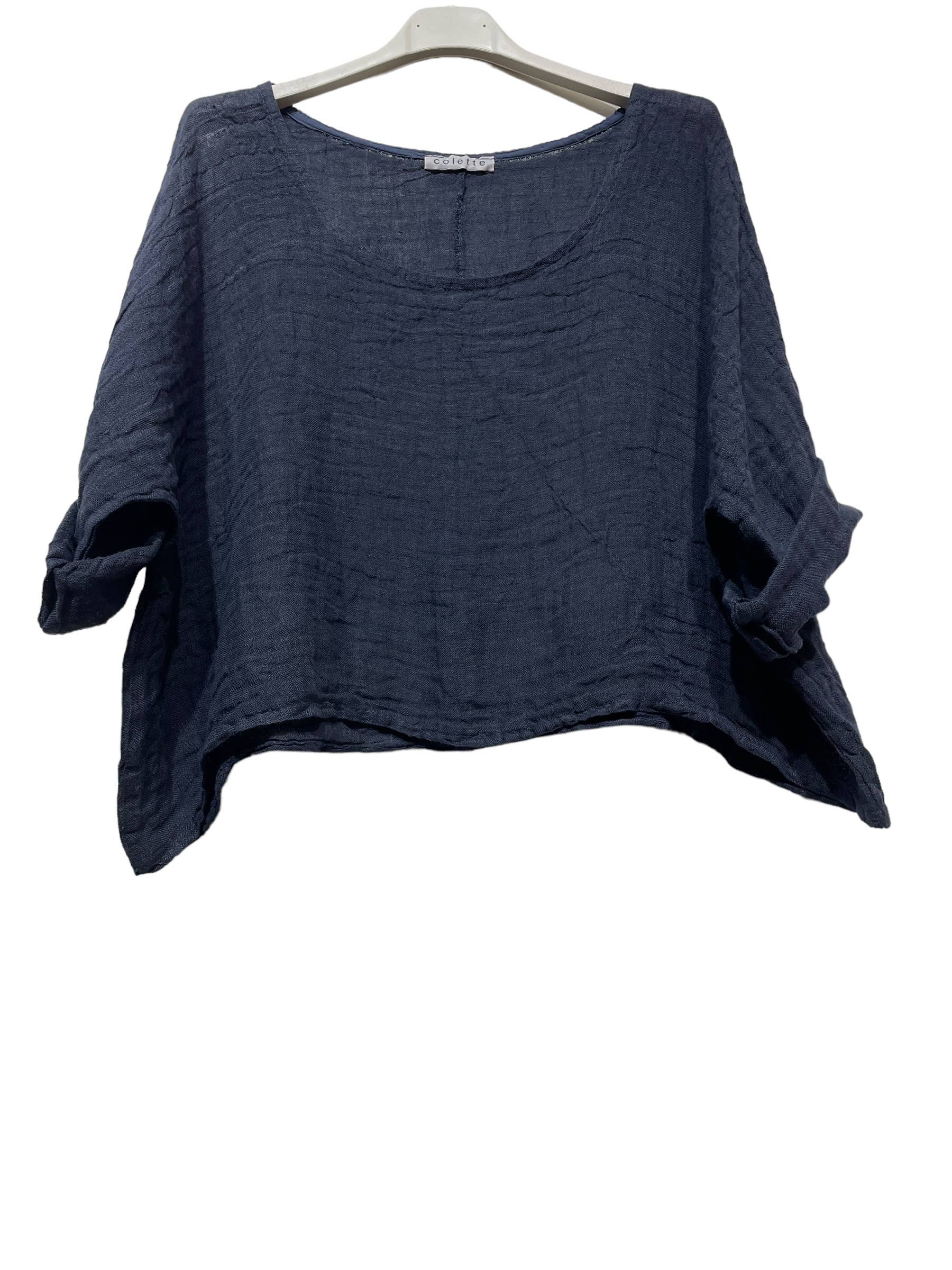 LINEN & COTTON HOUSE – Engroshandel Bluse - Dame – 18415 top i hør til forårs- og sommertøj14