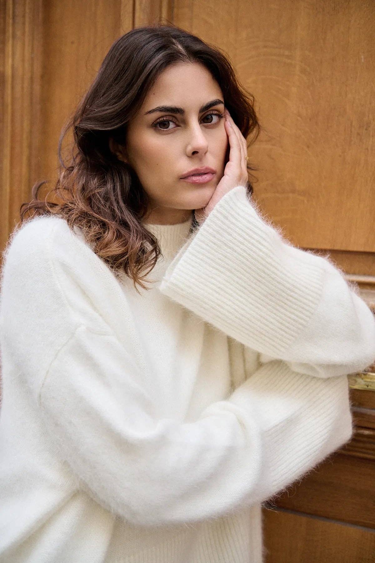 Nathael Paris – wholesale Pullovertröja - Dam – Angorapolo med hög krage0