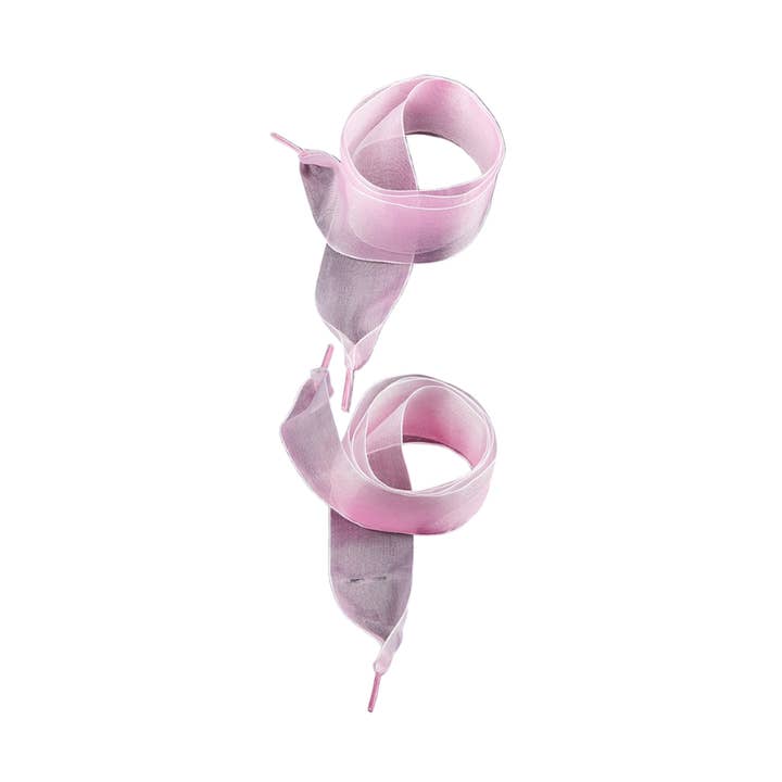 Lyserøde Shimmer Chiffon Snørebånd for engroshandel hos The Charm Bar Company