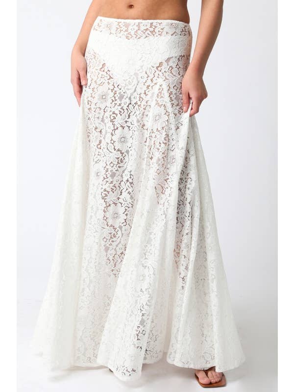 Olivaceous - Wholesale Skirt – Women’s - Viola Laced Maxi Skirt