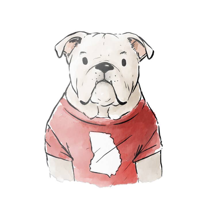 Bulldog Front Sticker for wholesale by Barrel Down South