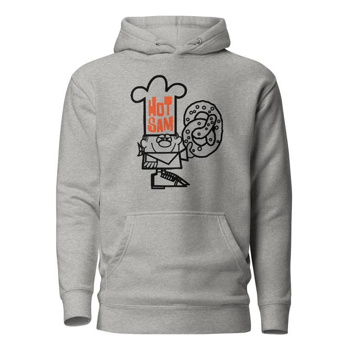 Hot Sam Pretzels - Premium Fleece Hoodie for wholesale by Yinzylvania