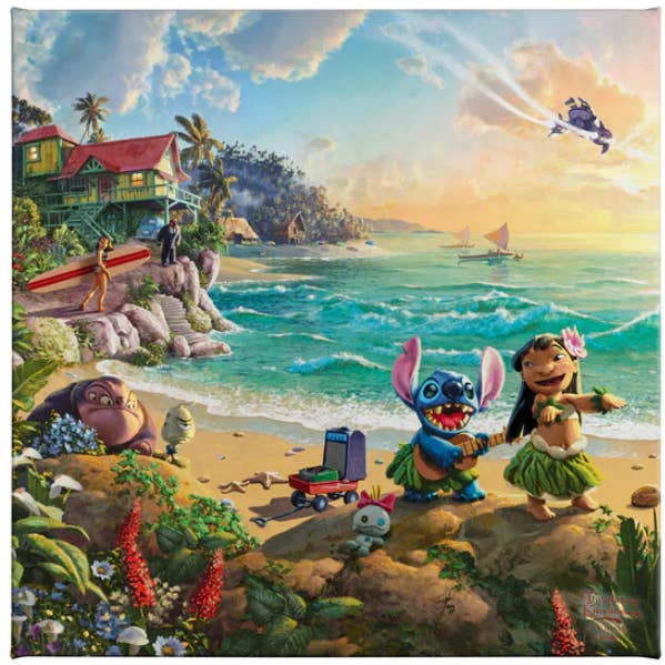 Disney Lilo & Stitch - 14" x 14" Gallery Wrapped Canvas for wholesale by Art Brand Studios