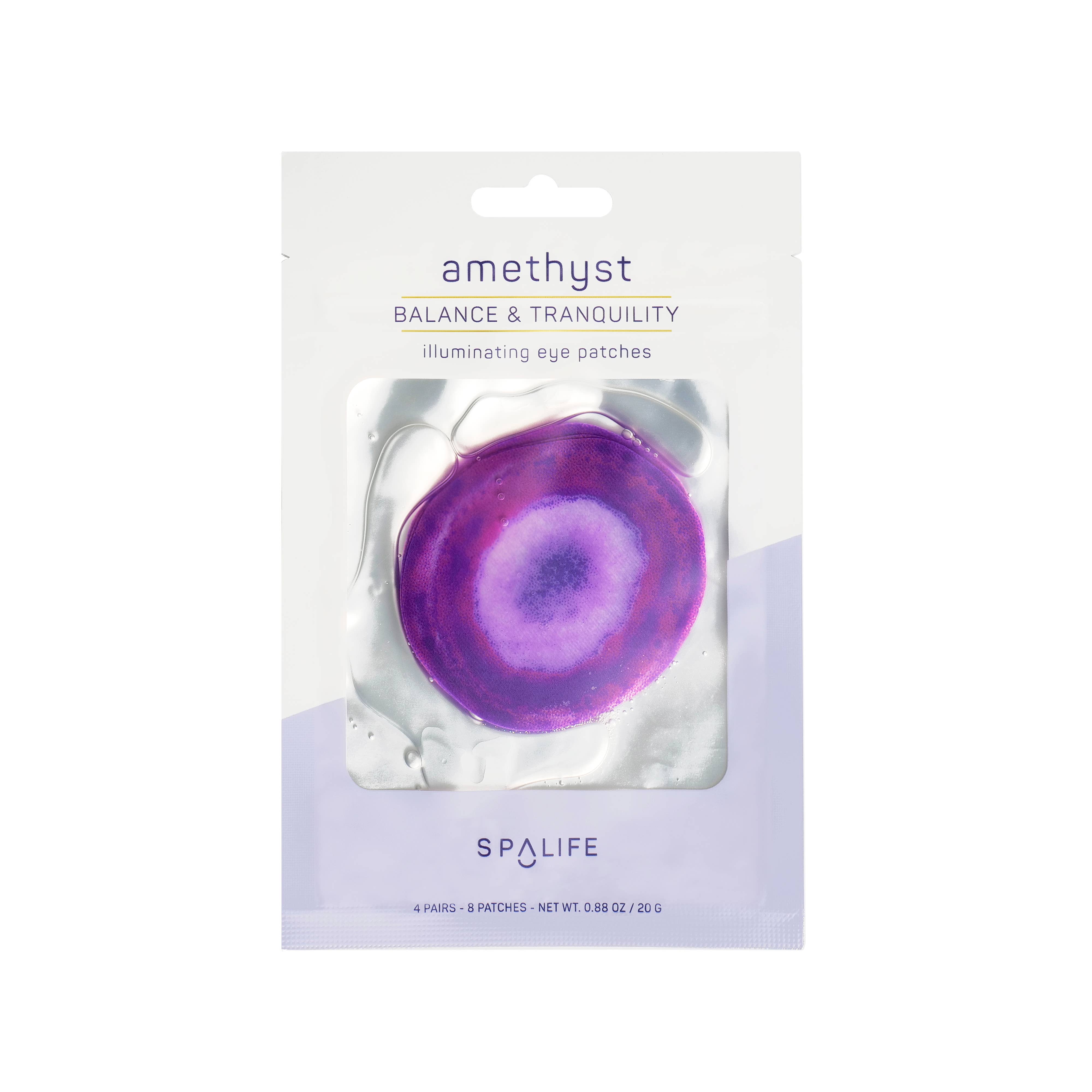 My Spa Life - Wholesale Eye treatment mask - Illuminating Eye Patches - 4 Pairs - Amethyst Inspired