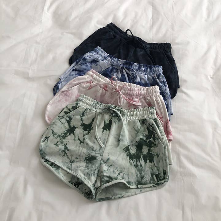 Rosa Clothing - Wholesale Shorts - Women's - Viral trendy Tie-Dye Camo athletic short