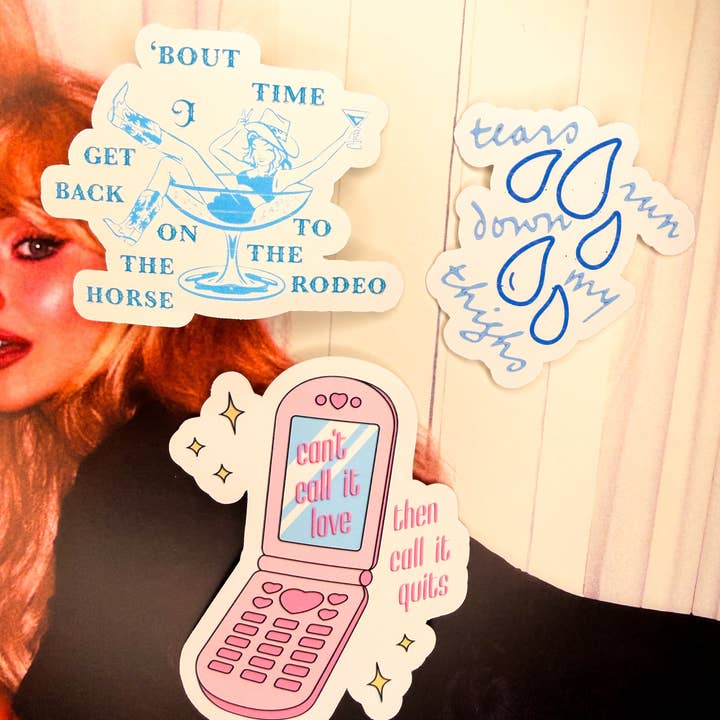 mans best friend SC7 lyric sticker set for wholesale by SpicyStylesCo