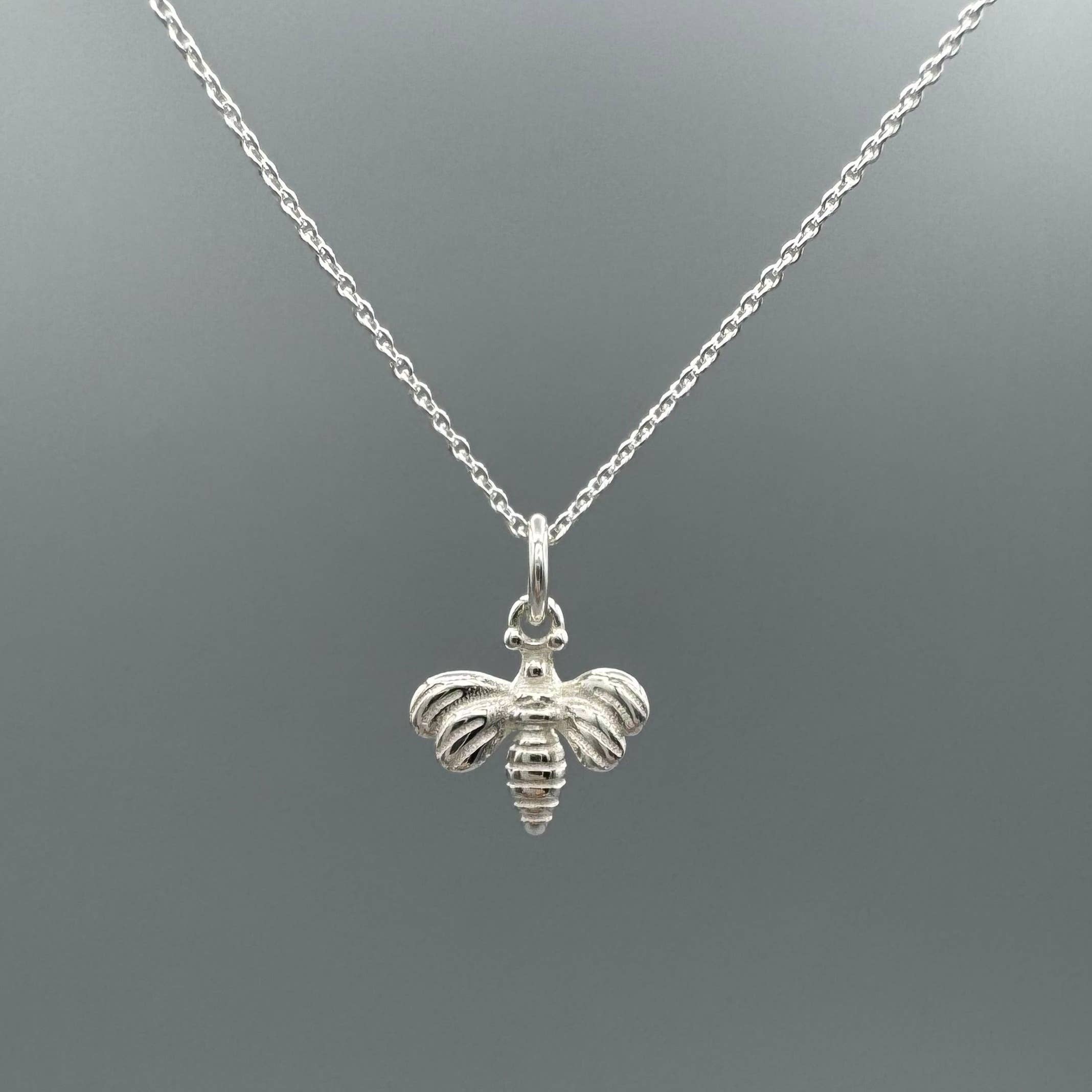 Something Silver - Wholesale Pendant/Charm Necklace - Tiny Bee Necklace1