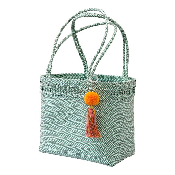 New Large Recycled Plastic Woven Shopping Bag for wholesale by My Funky Bags
