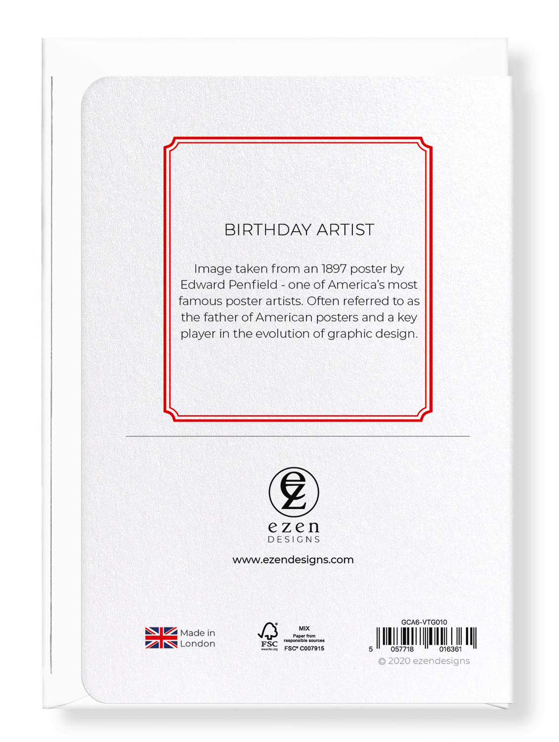 Ezen Trade - Wholesale Birthday Card - BIRTHDAY ARTIST: Greeting Card1