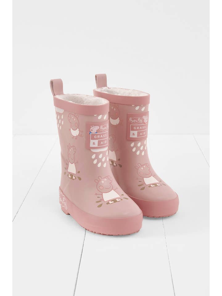Grass & Air - Venta al por mayor Botas de agua - Niños - Botas de agua para niños de Peppa Pig, color rosa, que cambian de color, con forro polar