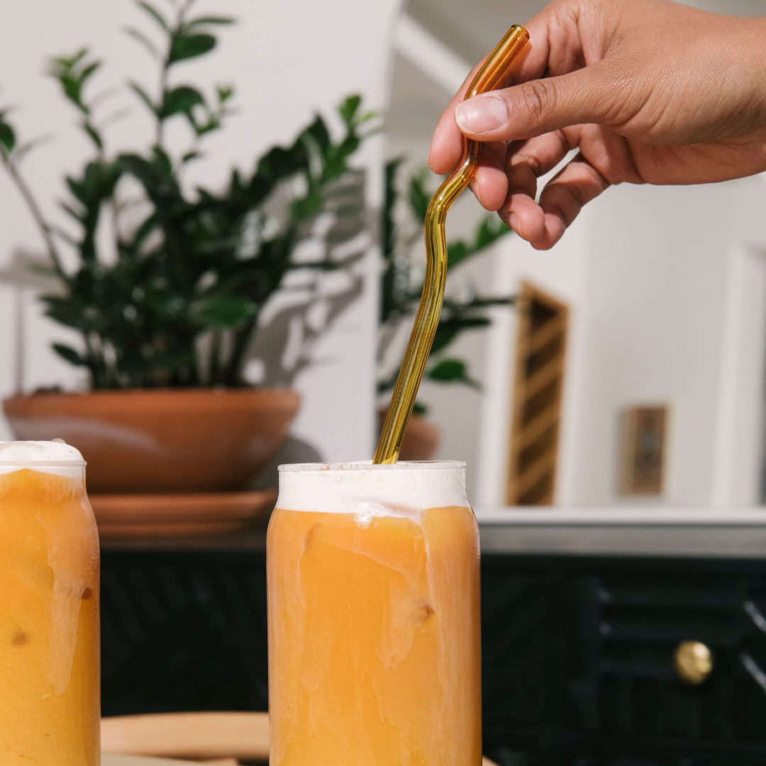 TEASPRESSA | LUXE Mixer Cube - Wholesale Drinking Straw - Squiggle Glass Straws4