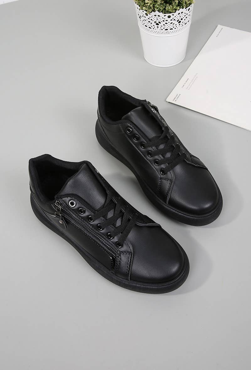 BELLICY / Cink-me - Wholesale Lifestyle Sneakers - Women's - Faux leather sneakers with lace-up or zip closure, DM-5390