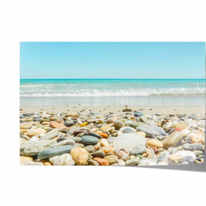 Plage de Galets II | Tirage Photographique d'Art pour la vente par Natasha Riha Photography