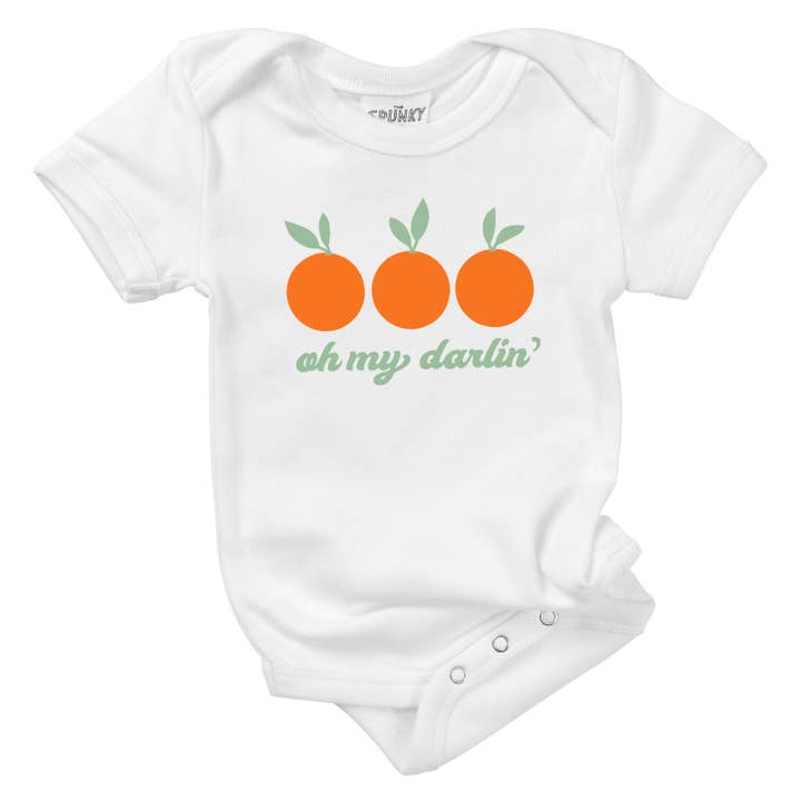 Spunky Stork - Wholesale Bodysuit (Non-Footed) - Baby - Oh My Darlin' Clementine Organic Baby Bodysuit Toddler Shirt