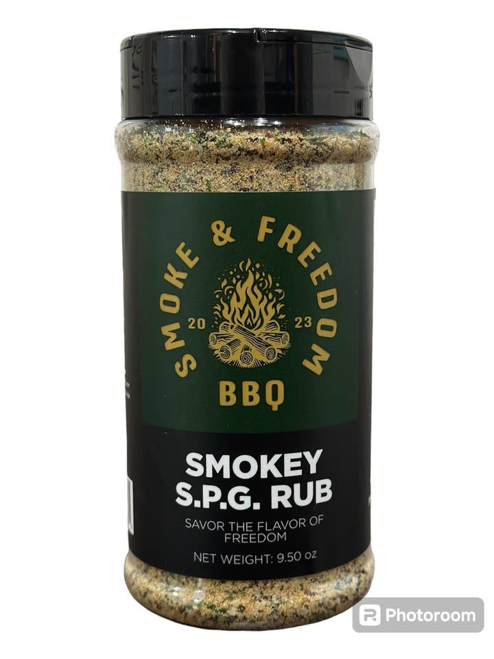 Smokey S.P.G Rub for wholesale by Smoke & Freedom BBQ