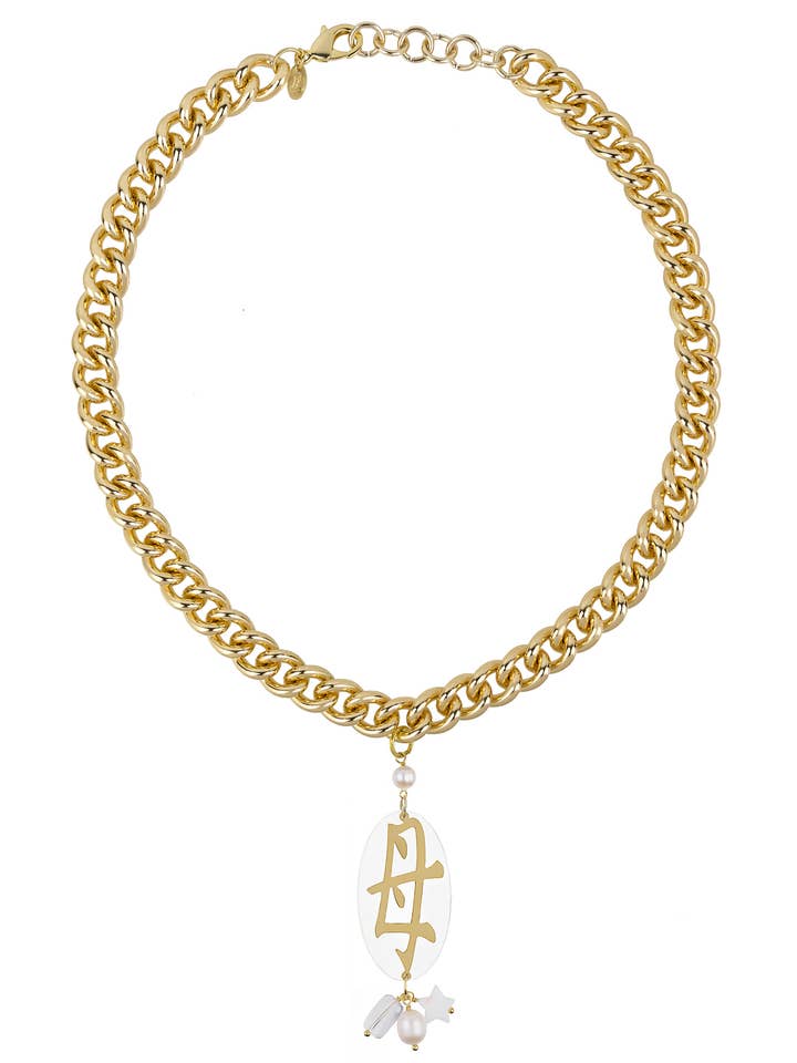 Collier Maman Plexi Perle pour la vente par Lebole Maison