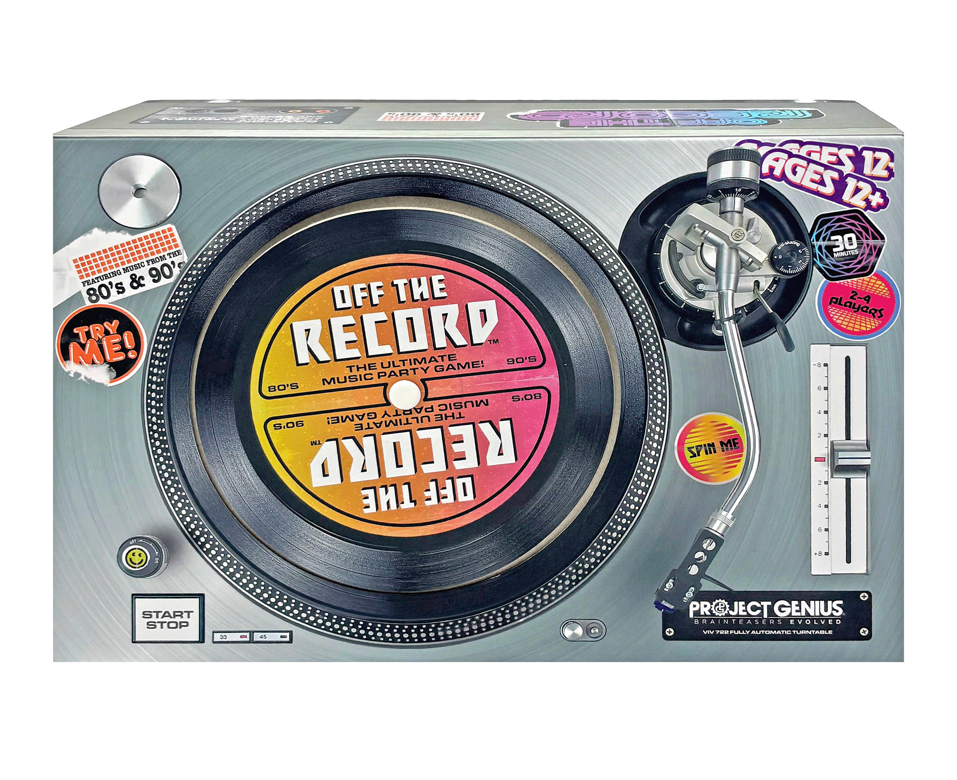 Project Genius - Wholesale Card Game - Off the Record - Retro Party Game for 80's & 90's Music Fans9