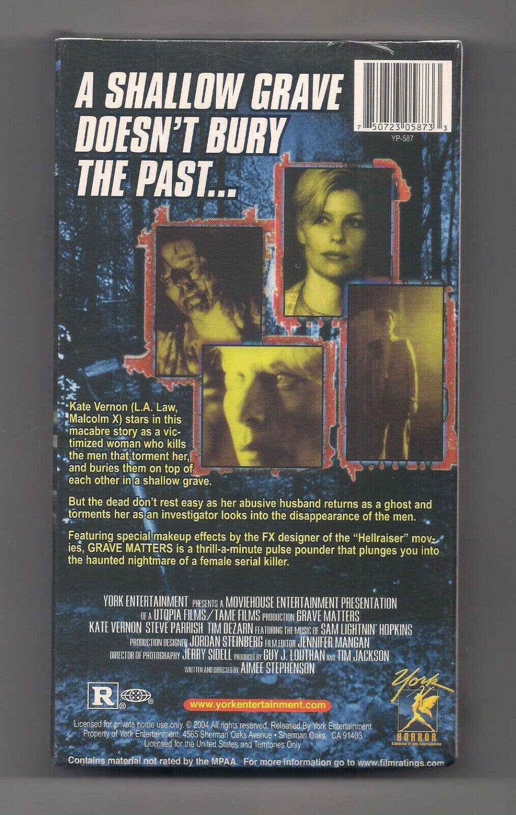 Real Retro - Wholesale Music Accessory - GRAVE MATTERS Sealed Movie VHS Tape1