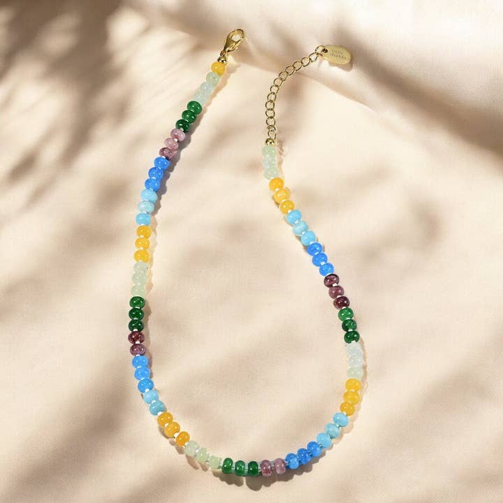 Sunrise Charm Stone Necklace for wholesale by Cape Diablo