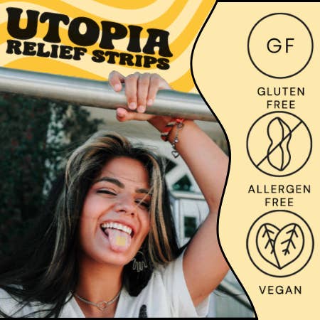 Utopia Relief Strips - Wholesale Oral Supplement/Vitamin - Pre-Party Strips (10 Count) - Natural Pre-Drinking Support7