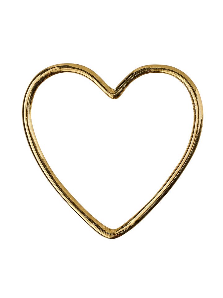 Hangers - Heart charm - Gold plated for wholesale by XZOTA