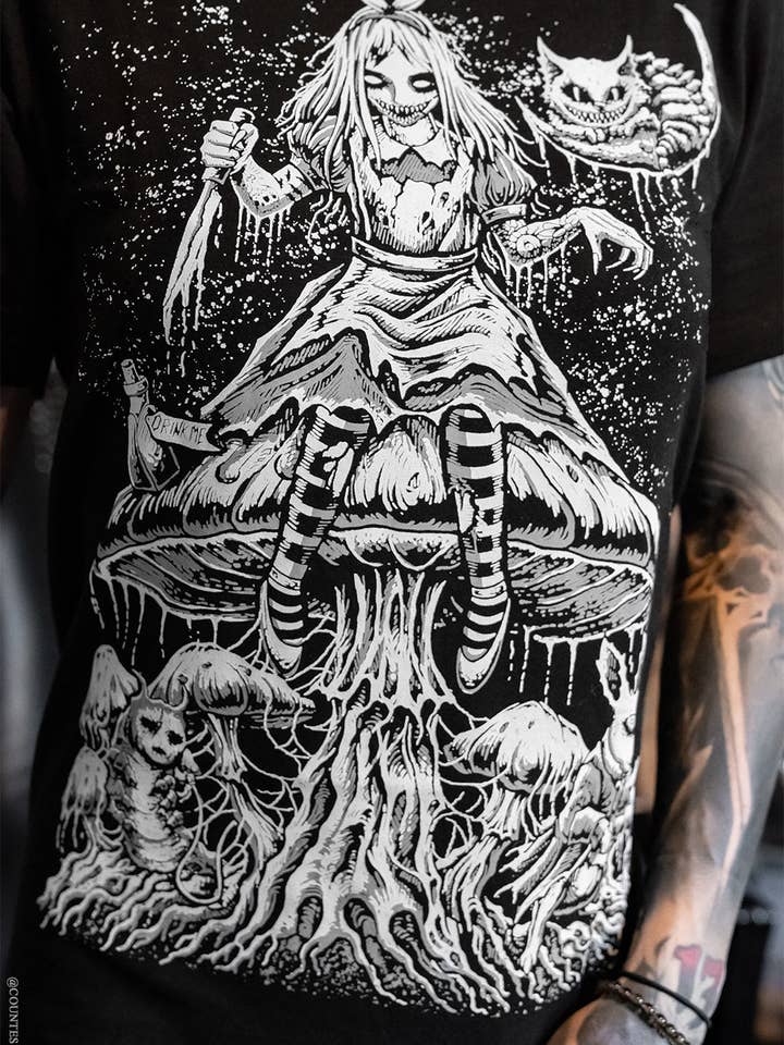 Alice Down The Rabbit Hole T-shirt for wholesale by vampirefreaks