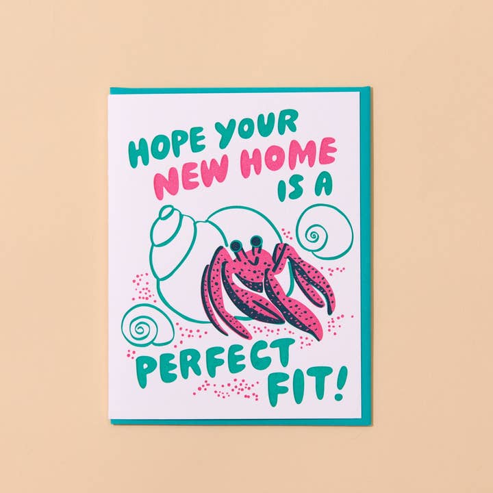 Funny Letterpress New Home Greeting Card — Perfect Fit for wholesale by And Here We Are