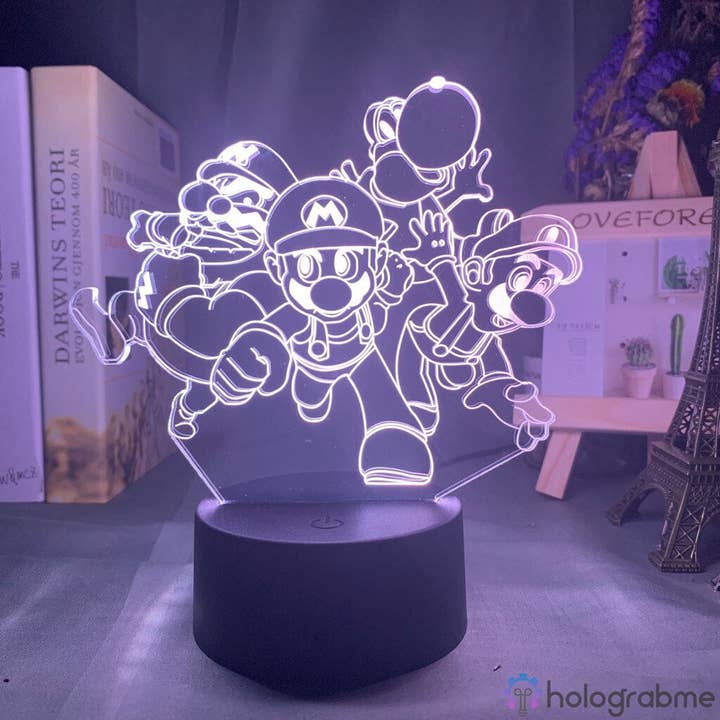 Lampe Nintendo Mario et ses amis pour la vente par Holograbme