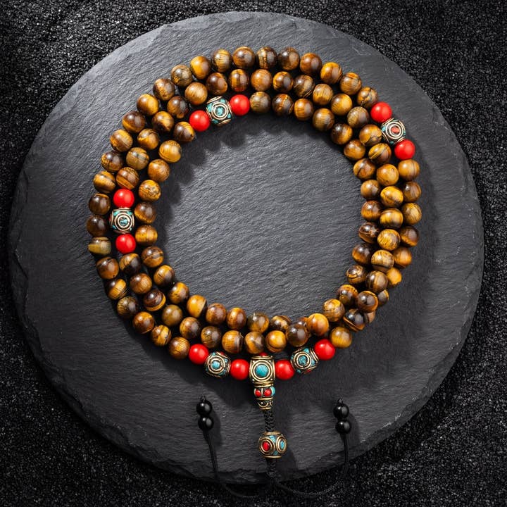 Mala Œil de Tigre pour la vente par Art Of Tibet