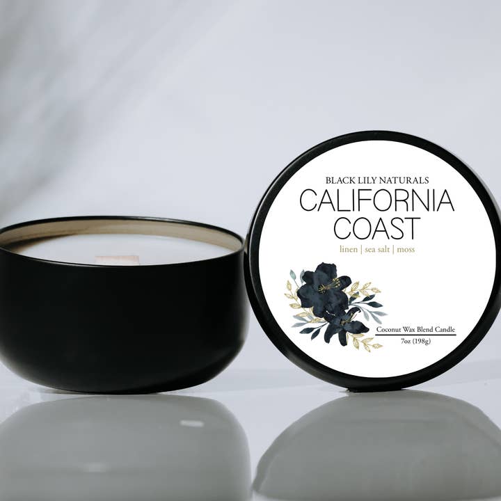 Vela California Coast, 7 oz para venta al por mayor de Black Lily Naturals