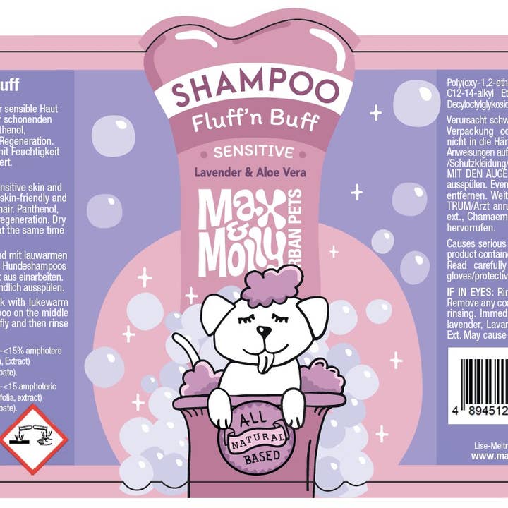 Max & Molly - Wholesale Pet Shampoo - Dog - Dog Shampoo Fluff´n Buff 250ml2