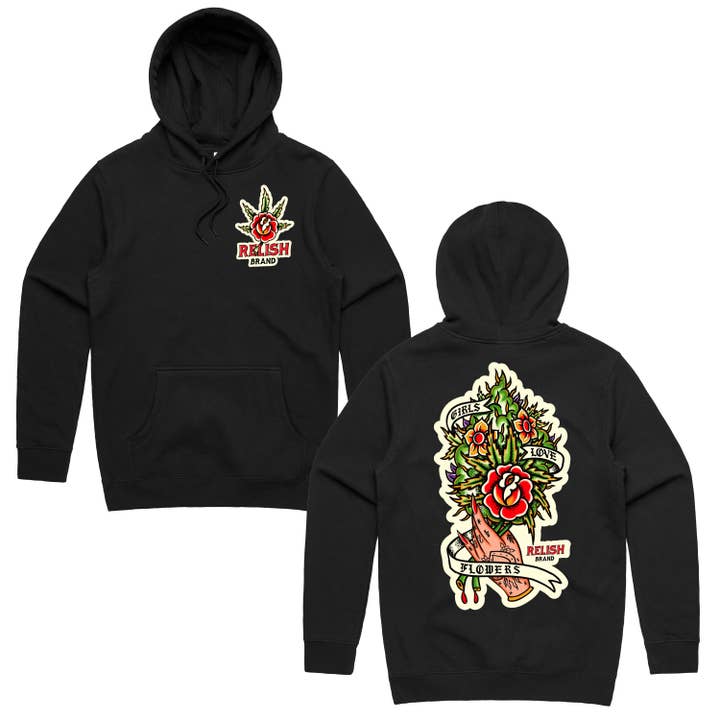 Girls Love Flowers - Pullover Hoodie for wholesale by Derrick Baker