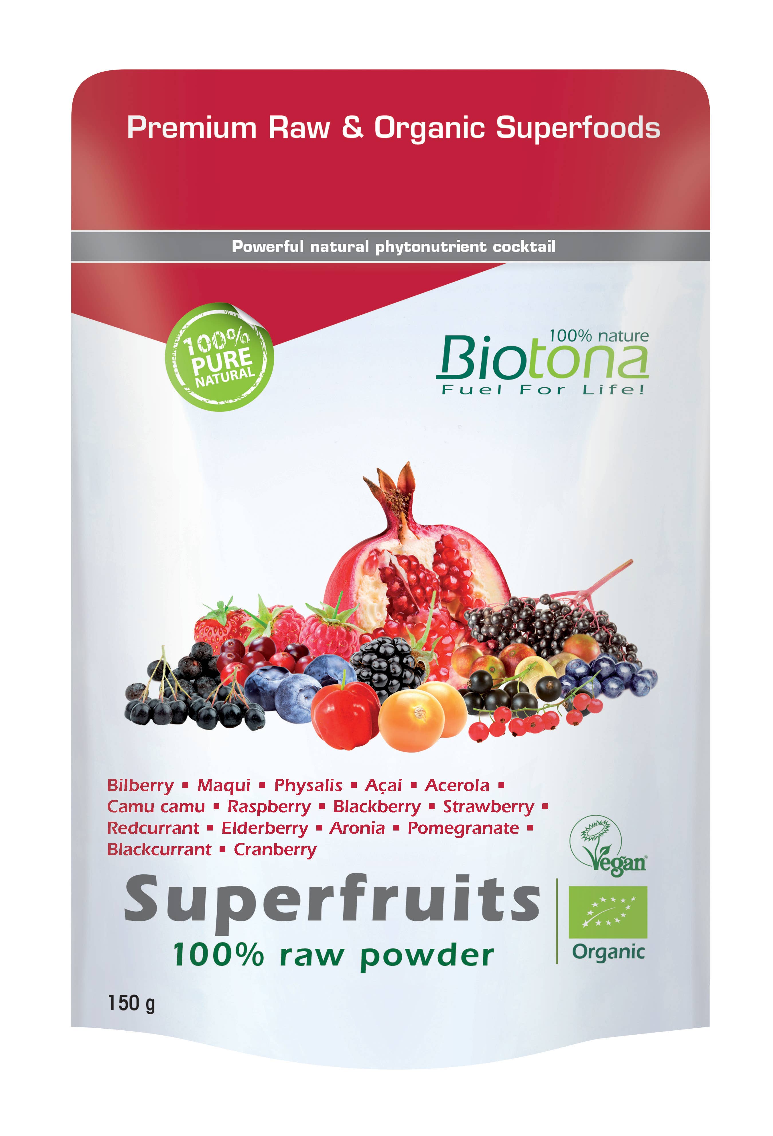 Biotona - Wholesale Protein/Superfood Powder - Superfruits 100% Raw Powder — 150 g0