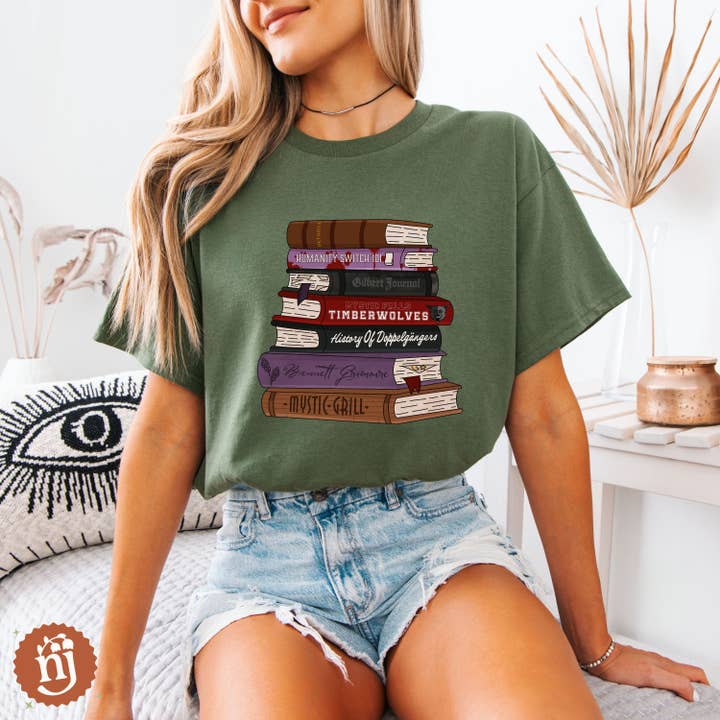 Nearly June Design Co - Wholesale T-Shirt (Graphic) - Unisex - TVD The Vampire Diaries Inspired Bookstack11